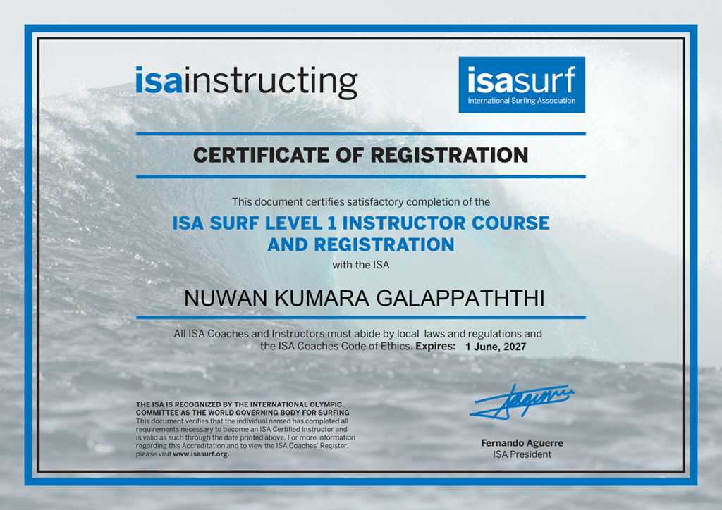 ISA_Surf_Level_1_Instructor_Course